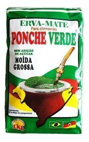 Erva Mate Chimarr O Ponche Verde Mo Da Grossa Ga Cha Kg Mate In Box