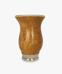 Cuia de Porongo com Base de Metal | Para Chimarrão