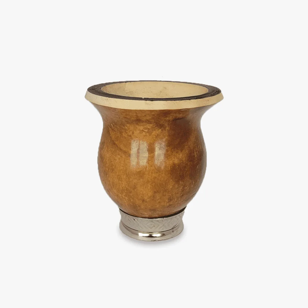 Kit Cuia de Porongo com Base de Metal + Bomba | Para Chimarrão - Imagem 4