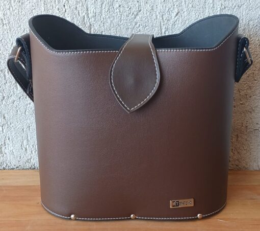 Kit Bolsa Chimarrão Mateira Feminina Slim Marrom 5 peças - Imagem 6