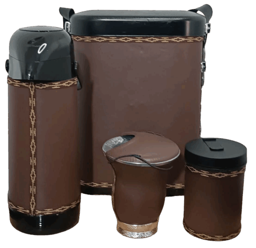 Kit Chimarrão Mateira Masculino 5 Peças FECHADO MARROM - Imagem 6