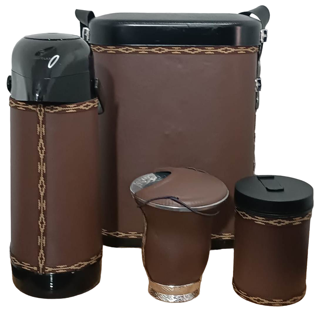 Kit Chimarrão Mateira Masculino 5 Peças FECHADO MARROM