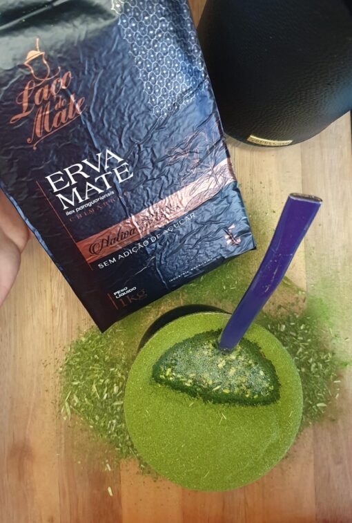 Erva Mate Chimarrão LAÇO DO MATE baixo teor cafeína 1kg - Imagem 3