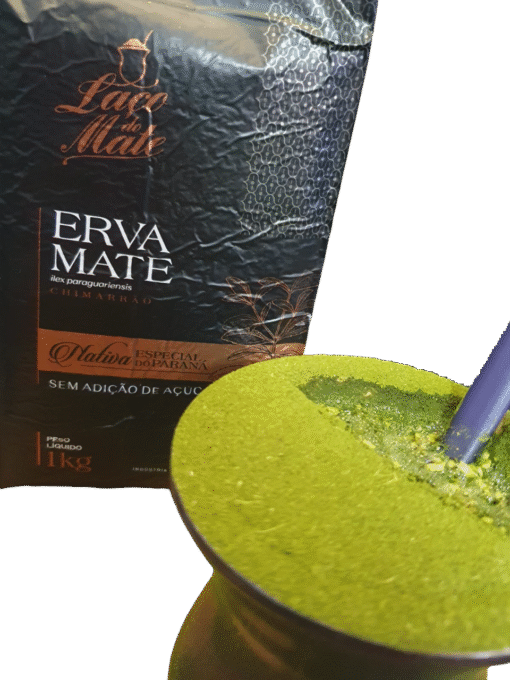 Erva Mate Chimarrão LAÇO DO MATE baixo teor cafeína 1kg - Imagem 4