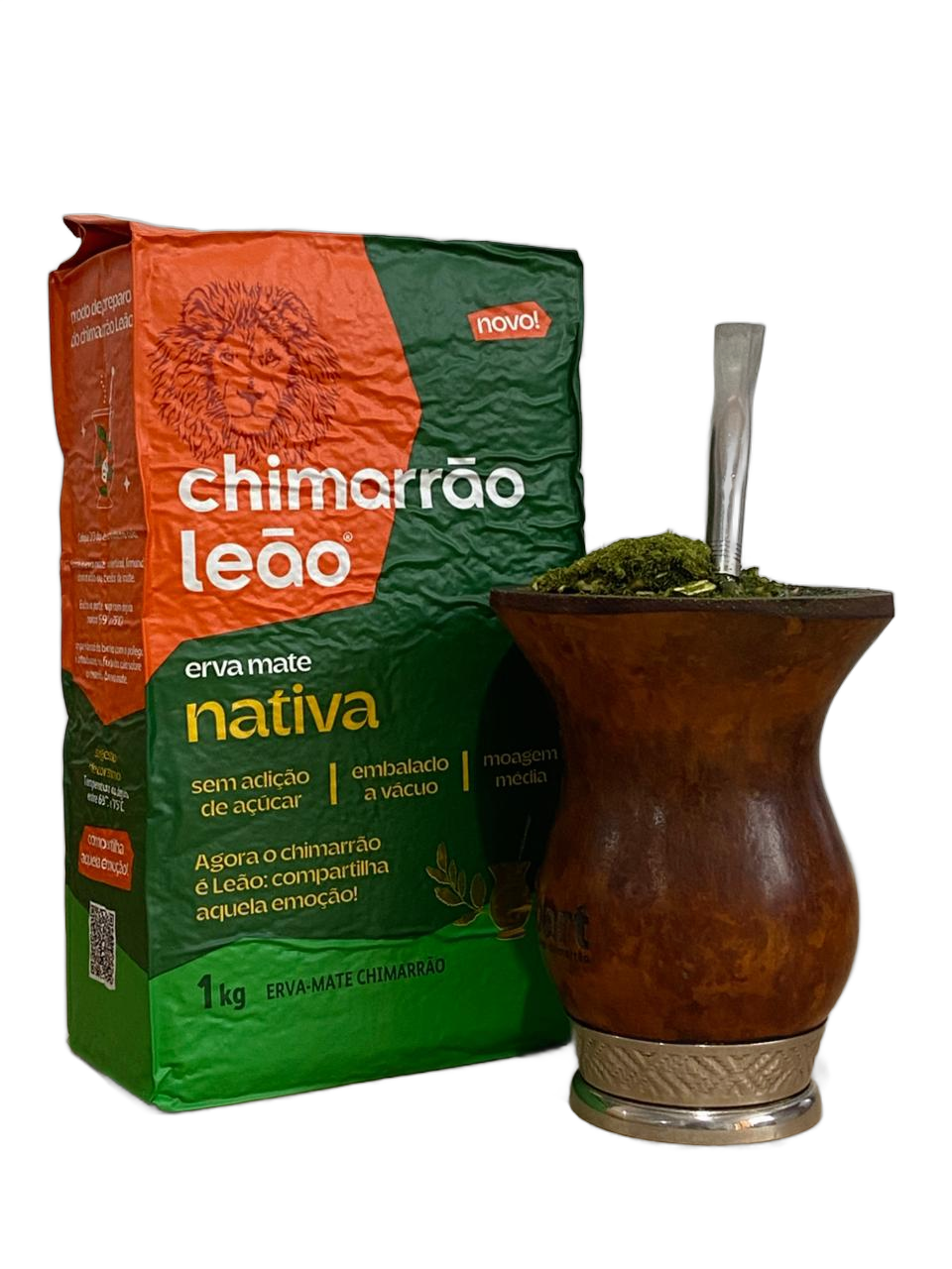 Erva Mate Chimarrão Leão Nativa à Vácuo 1kg